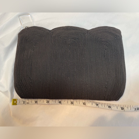 Vintage 40s Chocolate Brown Genuine Corde' Purse/Small Clutch Bag - Picture 4 of 7